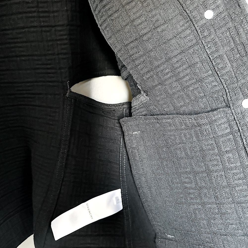 Givenchy Black Monogram Embossed Jacket - Picture 5 of 6